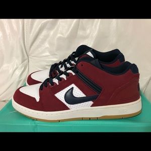 Nike SB Air Force II 2 Low Team Red Obsidian White